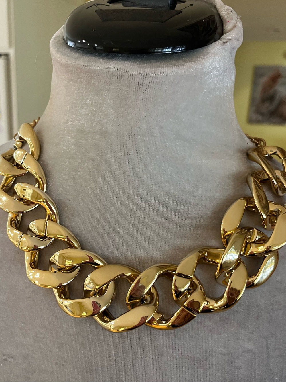GOLD Chunky Curb Chain Necklace NEW
